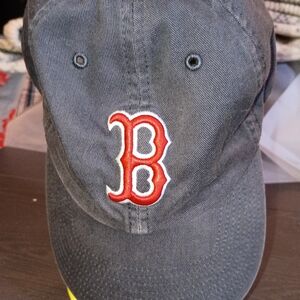 Kids Gray Boston Red Sox Baseball Cap